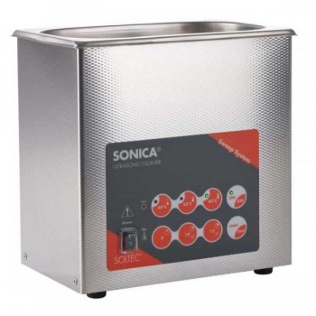 SONICA 2200ETH S3 - ультразвуковая мойка с подогревом и краном для слива жидкости, 3 л