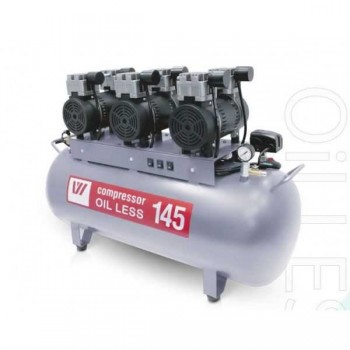 W-610 - безмасляный компрессор для 4-х стоматологических установок с ресивером 145 л (390 л/мин)